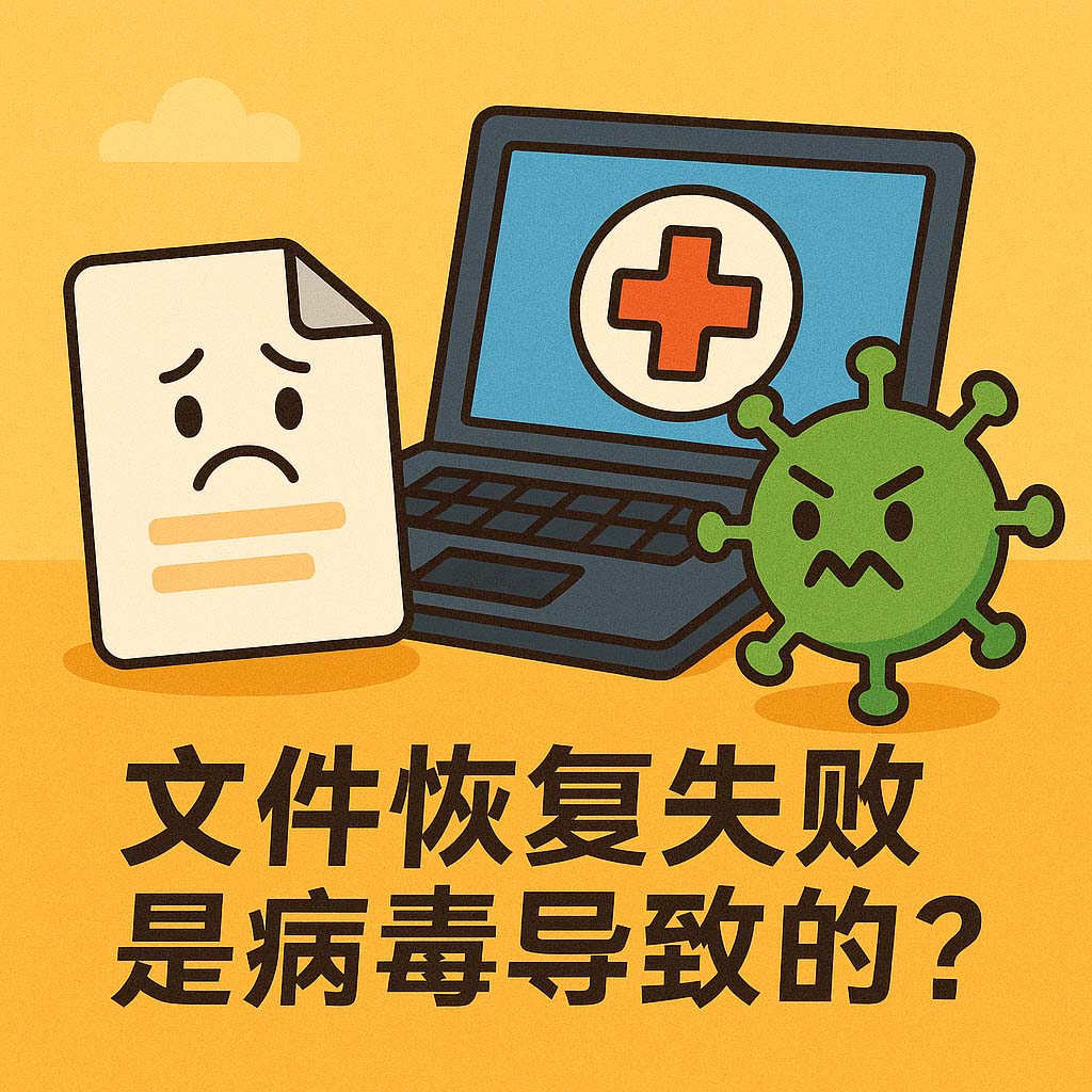 文件恢复失败是病毒导致的吗