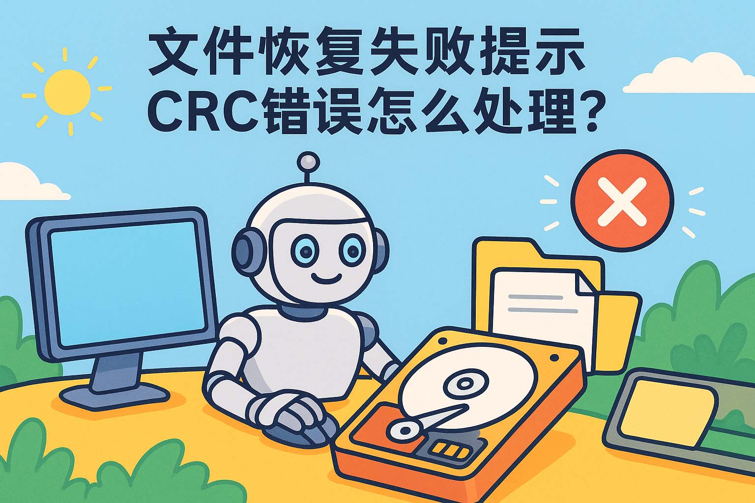 文件恢复失败提示CRC错误怎么处理?