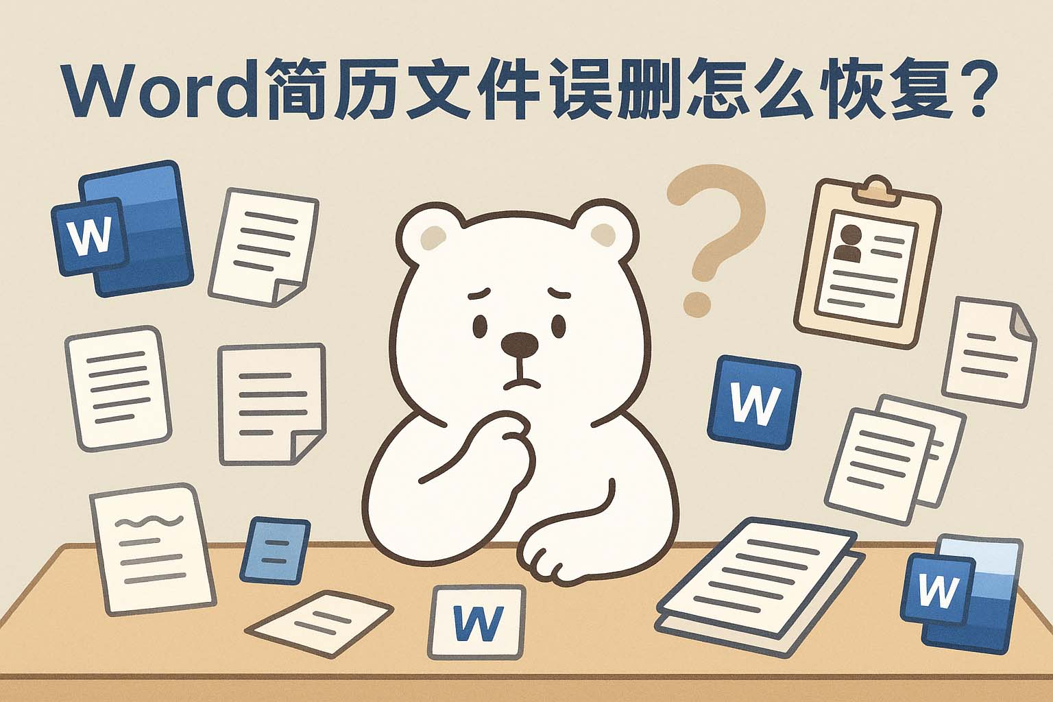 Word简历文件误删怎么恢复?