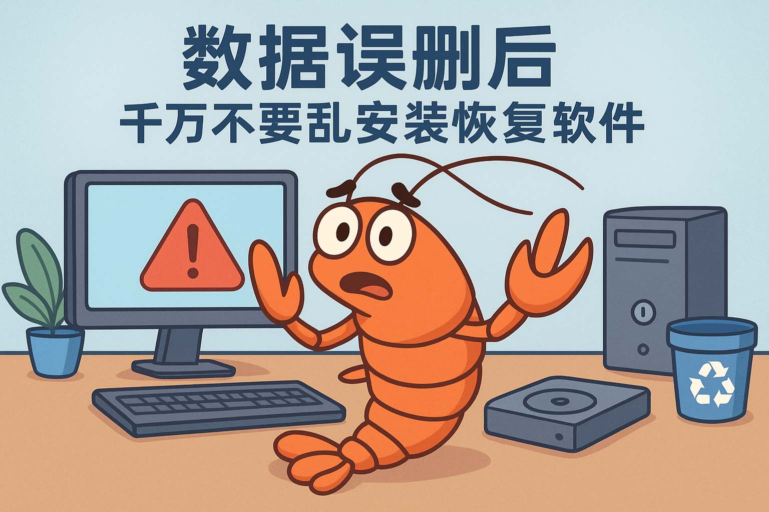数据误删后千万不要乱安装恢复软件