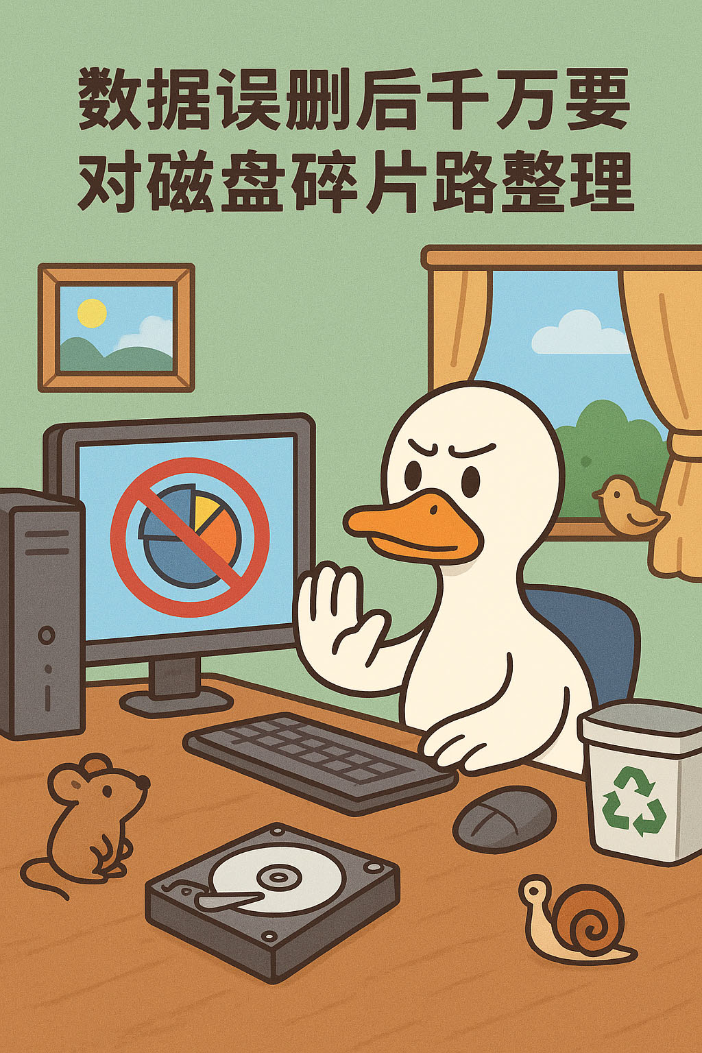 数据误删后千万不要对磁盘碎片整理