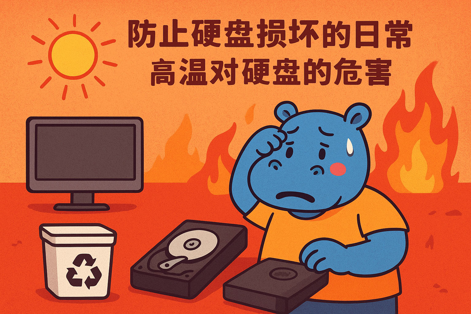 防止硬盘损坏的日常注意事项-高温对硬盘的危害