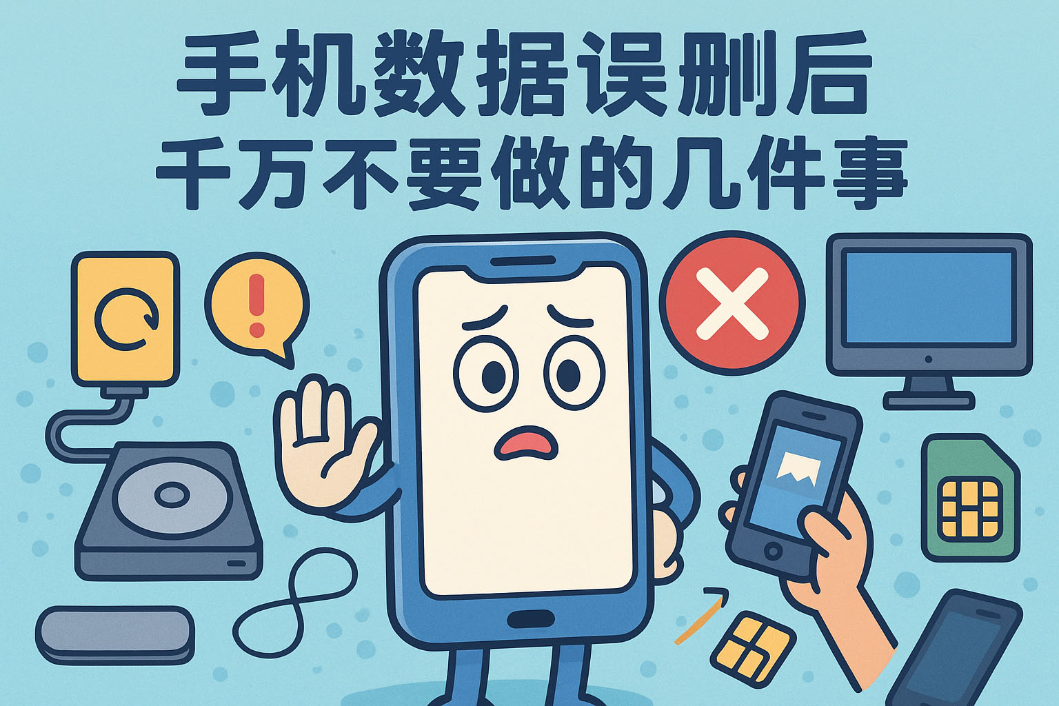 手机数据误删后千万不要做的几件事