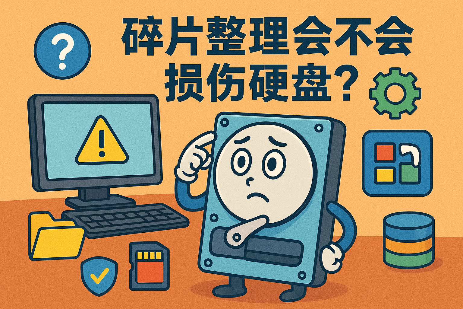 碎片整理会不会损伤硬盘?