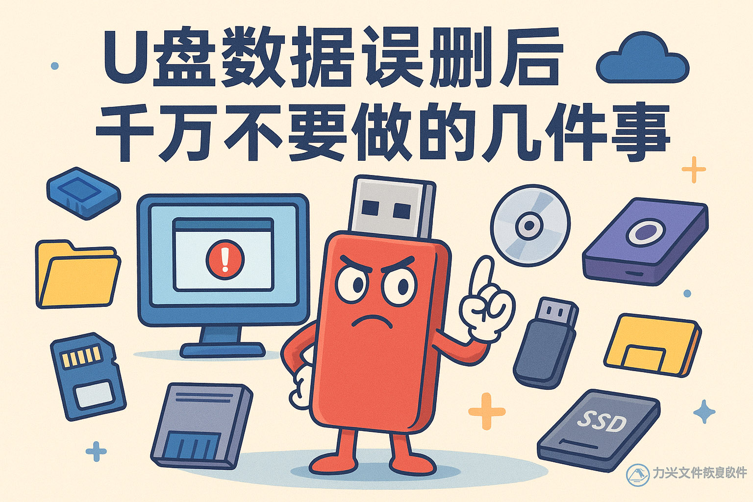 U盘数据误删后千万不要做的几件事