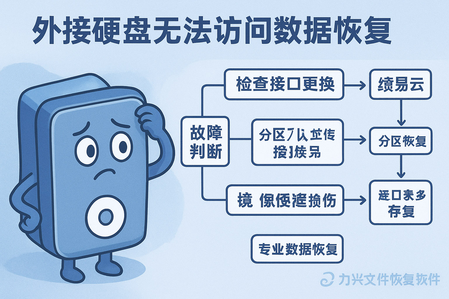 外接硬盘无法访问数据恢复方案