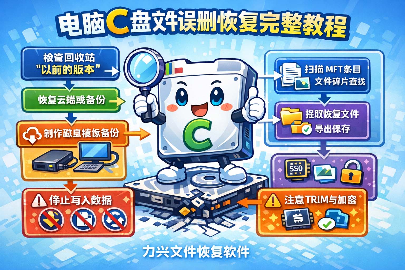 电脑C盘文件误删恢复完整教程