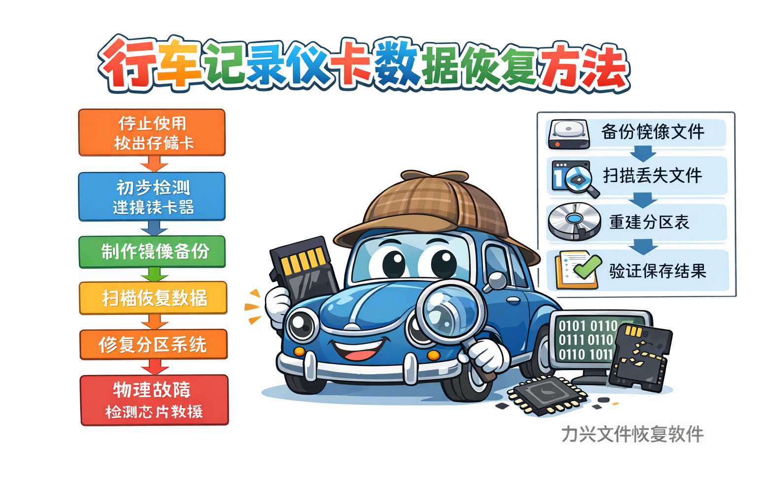 行车记录仪卡数据恢复方法
