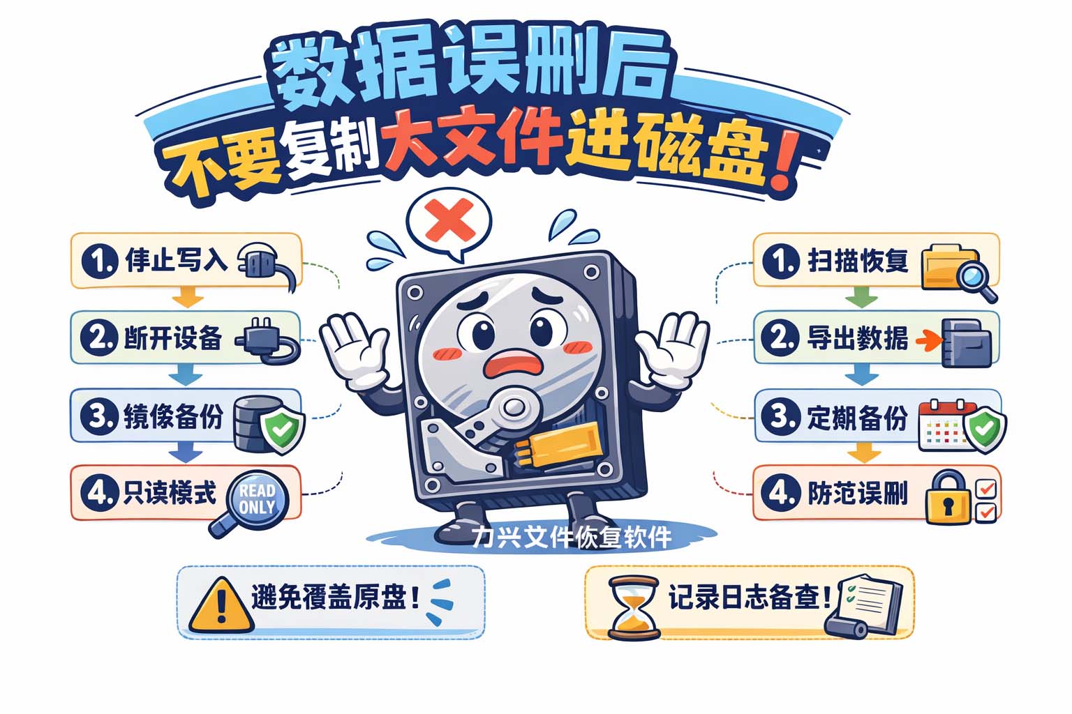 数据误删后不要复制大文件进磁盘