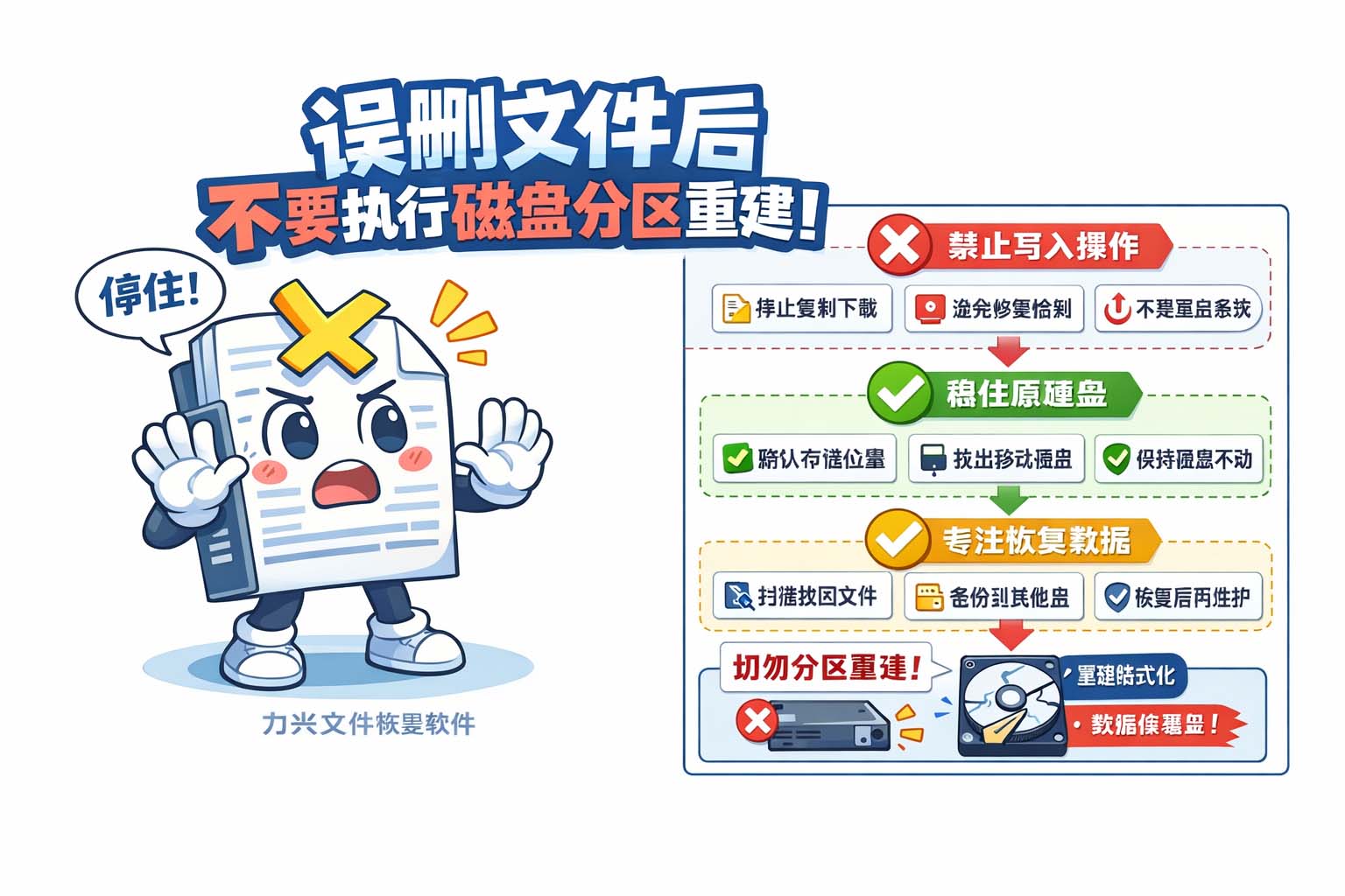 误删文件后不要执行磁盘分区重建